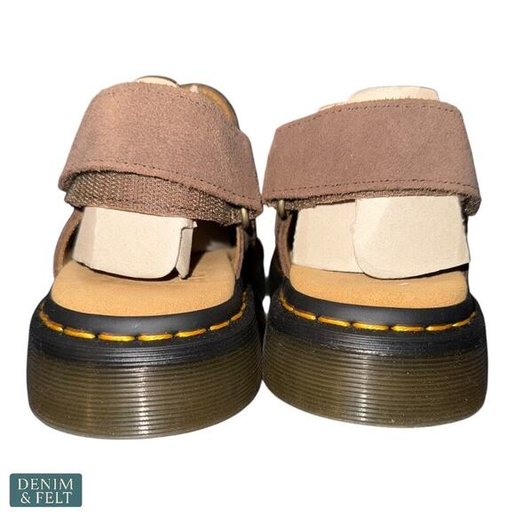 Dr. Martens Jorge II Slingback Mules Suede Leather Clog Sandals Tan Size 8 ~ NEW - Picture 9 of 13